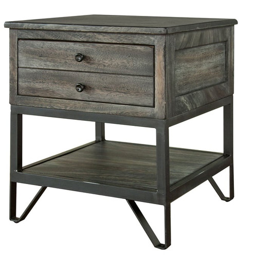 IFD Moro Two Tone Warm Gray Brown End Table