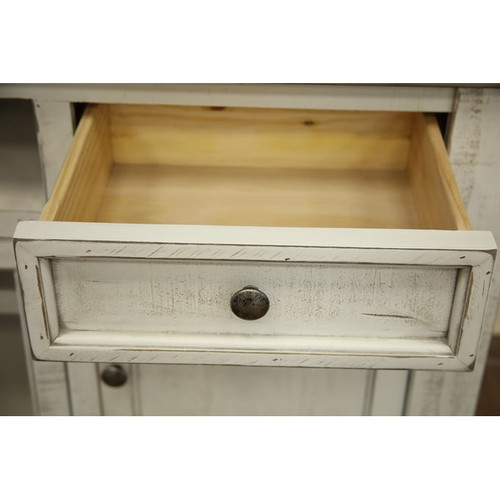 IFD Stone Ivory Antiqued Weathered Gray 2 Drawer TV Stands