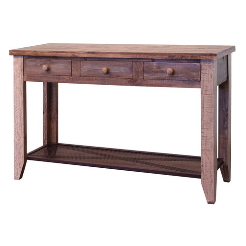 IFD Antique 3 Drawer Sofa Table