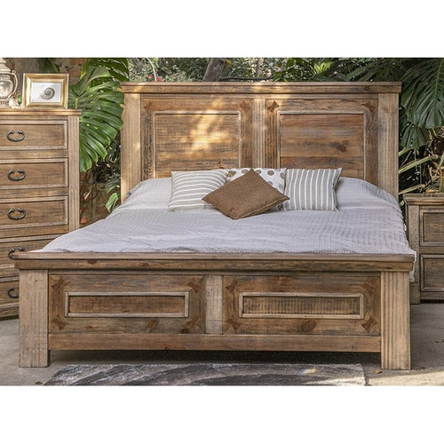 IFD Montana Two Tone Light Brown King Bed