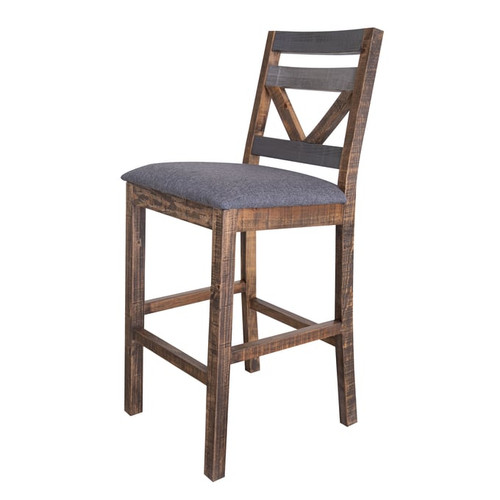 2 IFD Loft Two Tone Gray Brown 30 Inch Barstools