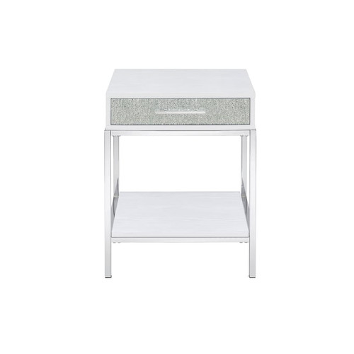 Steve Silver Mirage White End Table