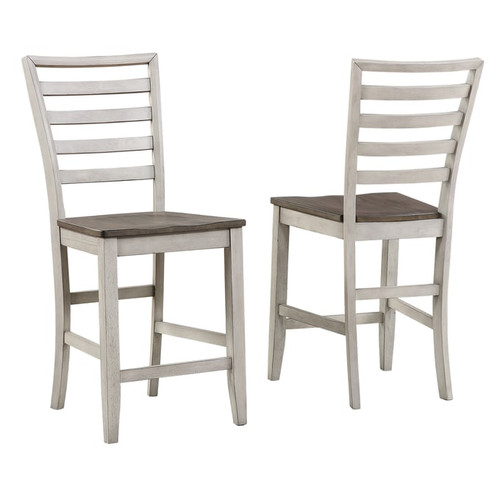 2 Steve Silver Abacus Smoky Counter Chairs