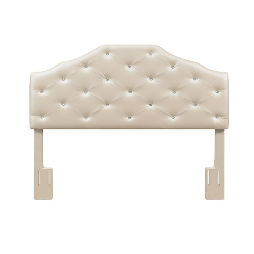 Steve Silver Dawson Silver Leatherette Queen Headboard