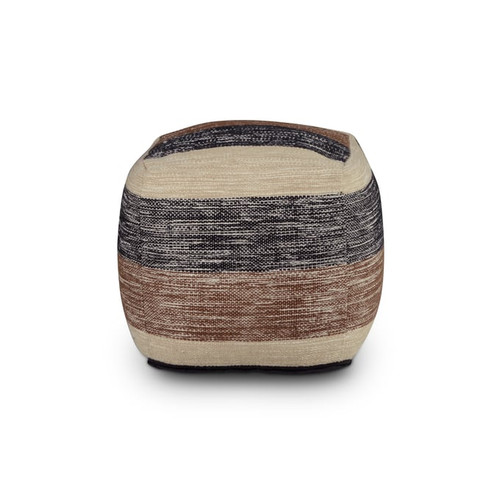 Steve Silver Jamal Square Handwoven Woolen Pouf