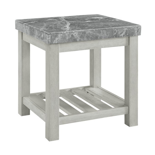 Steve Silver Canova Cathedral White End Table