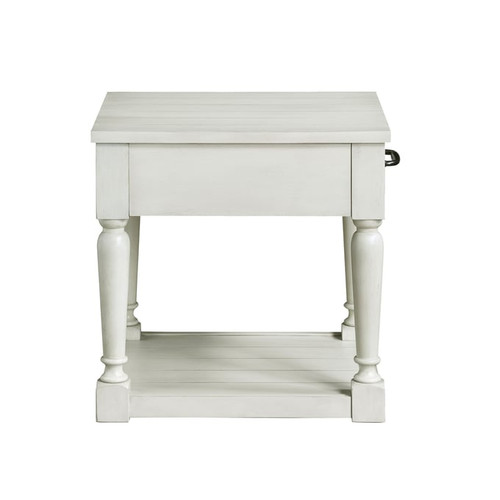 Steve Silver Hemingway Cathedral White End Table