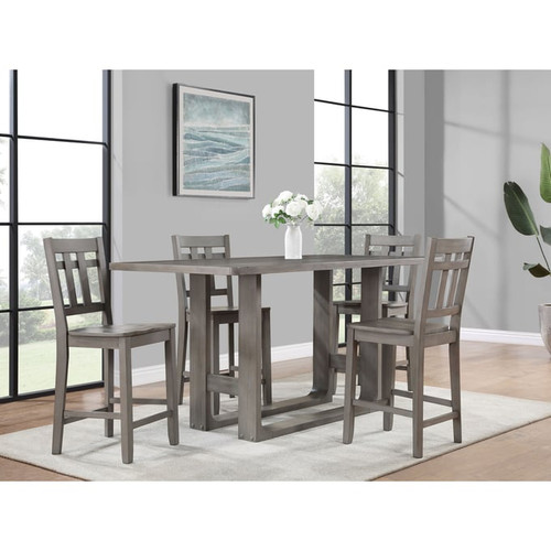 Steve Silver Toscana Gray 5pc Counter Height Set