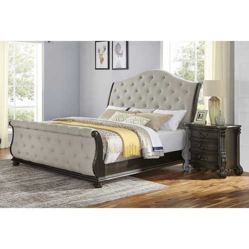 Steve Silver Rhapsody Molasses 2pc Bedroom Set with Queen Sleigh Bed