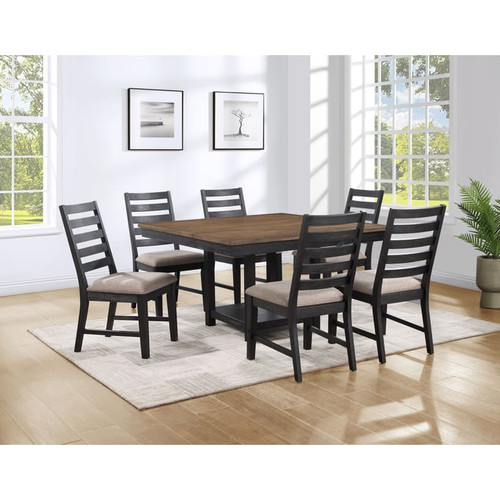 Steve Silver Harington Ebony 7pc Dining Room Set