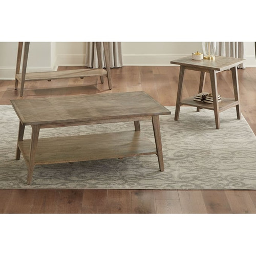 Steve Silver Milani Natural 3pc Coffee Table Set