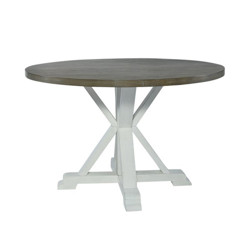 Liberty Lakeshore White 5pc Pedestal Table Set