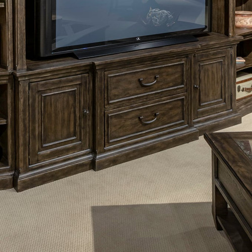 Liberty Paradise Valley Saddle Brown Entertainment Center