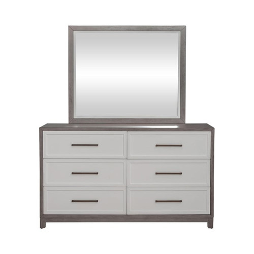 Liberty Palmetto Heights White Driftwood Dresser And Mirror