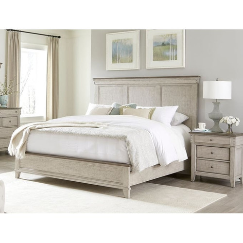 Liberty Ivy Hollow Weathered Linen Dusty Taupe 2pc Bedroom Set With Queen Panel Bed