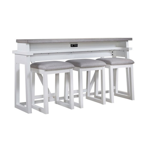 Liberty Palmetto Heights White Driftwood 4pc Bar Height Set