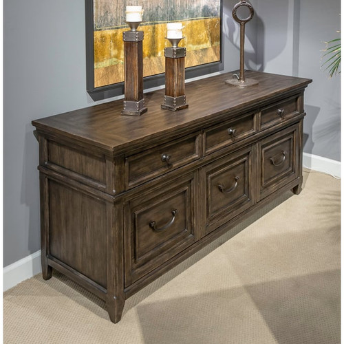 Liberty Paradise Valley Saddle Brown Credenza