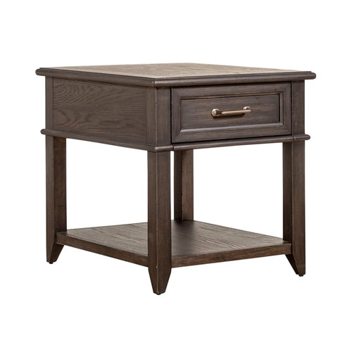 Liberty Mill Creek Peppercorn Drawer End Table