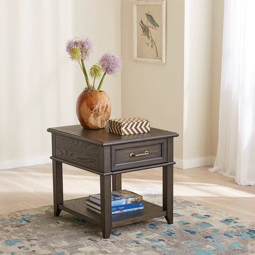 Liberty Mill Creek Peppercorn Drawer End Table