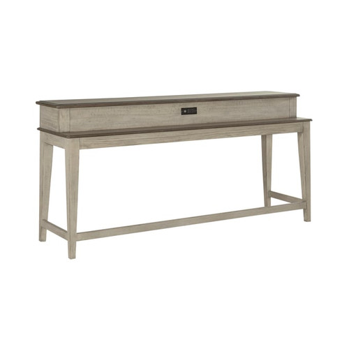 Liberty Ivy Hollow Weathered Linen Dusty Taupe Console Bar Table