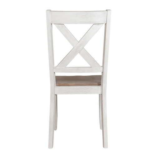 Liberty Lakeshore White X Back Side Chairs