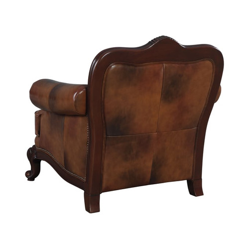 Coaster Furniture Victoria Tri Tone Brown Chair