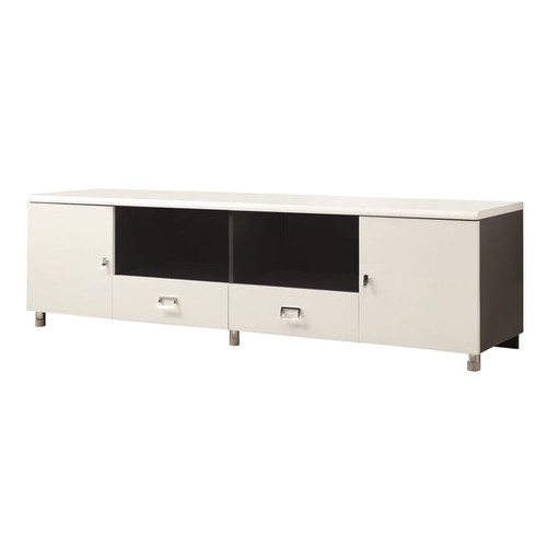 Coaster Furniture Burkett White Grey 2 Drawers TV Console