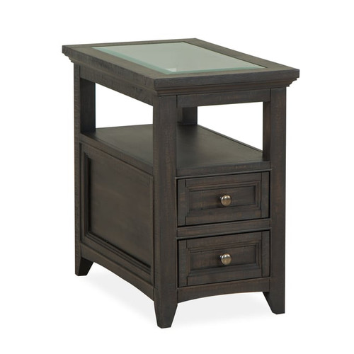 Magnussen Home Westley Falls Graphite Chairside End Table