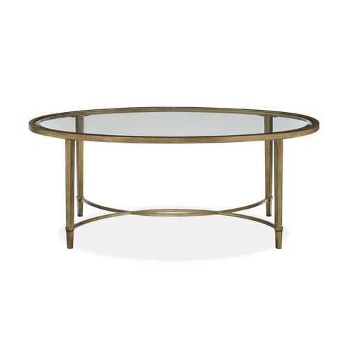 Magnussen Home Copia Silver Oval Cocktail Table