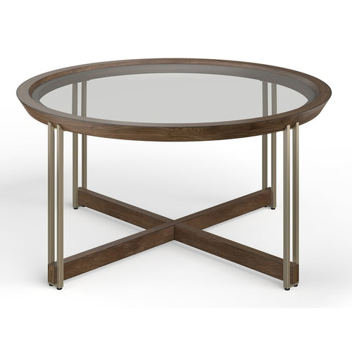 Magnussen Home Elora Glass Round Cocktail Table