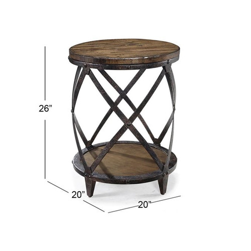 Magnussen Home Pinebrook Round Accent Table