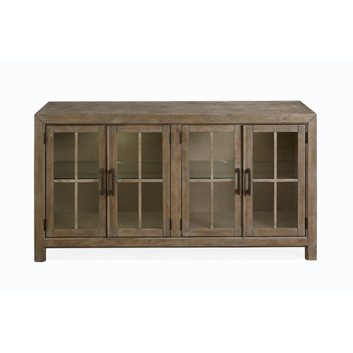 Magnussen Home Tinley Park Dovetail Grey Buffet Curio Cabinet