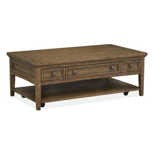 Magnussen Home Bay Creek Toasted Nutmeg Rectangular Cocktail Table