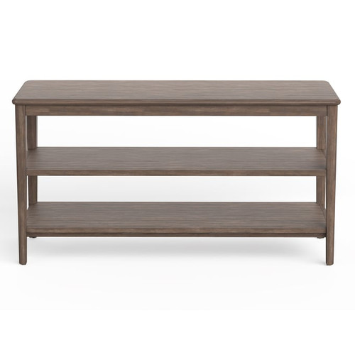 Magnussen Home Corden Wood Rectangular Shelf Sofa Table
