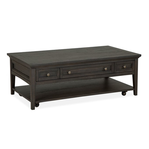 Magnussen Home Westley Falls Graphite Rectangular Cocktail Table