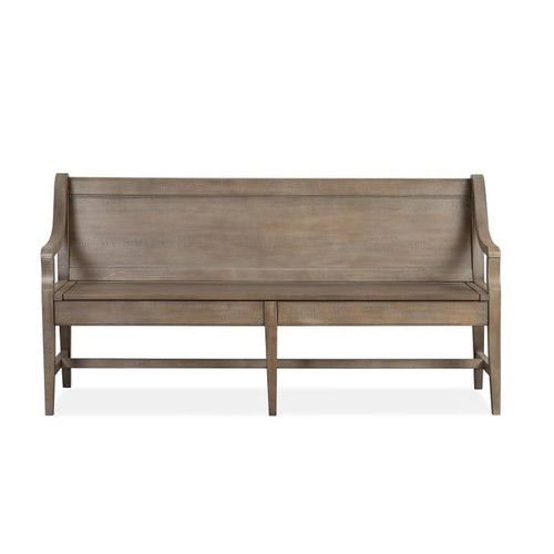 Magnussen Home Paxton Place Dovetail Grey Bench