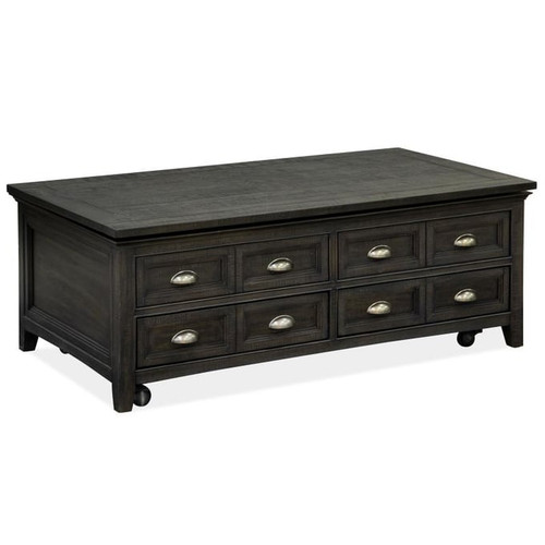 Magnussen Home Westley Falls Graphite Lift Top Storage Cocktail Table