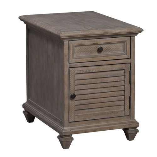 Magnussen Home Lancaster Dovetail Grey Chairside End Table