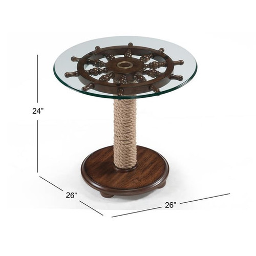 Magnussen Home Beaufort Round Accent Table