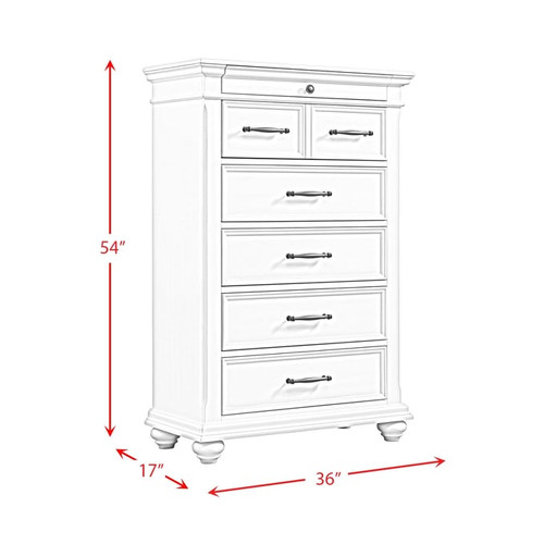 Picket House Brooks White 3pc Bedroom Sets with Platform Storage Bed