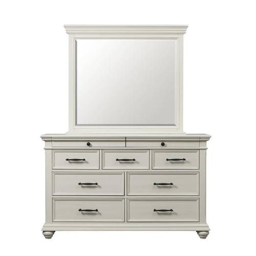 Picket House Brooks White 9 Drawer Dressers and Mirrors