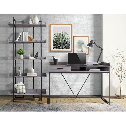 Picket House Peyton Grey Wood 2pc Office Furniture Set