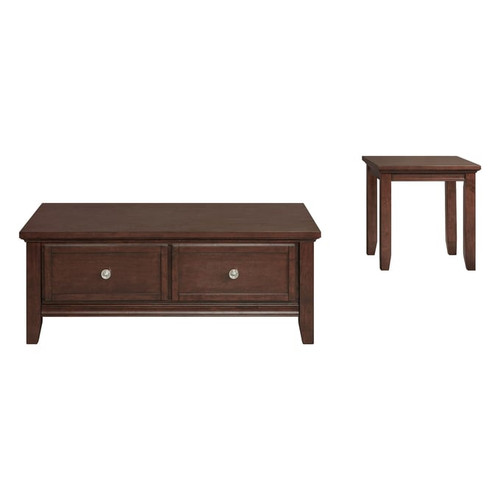 Picket House Rouge Cherry 2pc Occasional Table Set