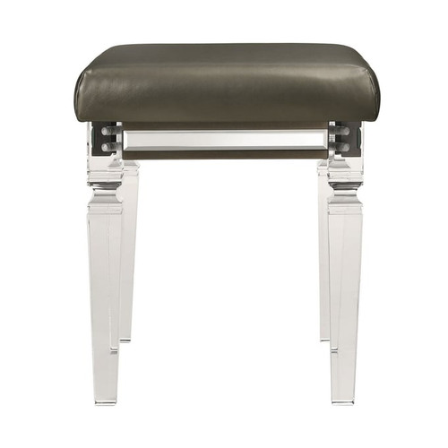 Picket House Charlotte Vanity Stool With Acrylic Legs