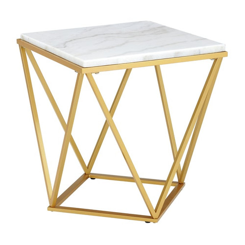Picket House Conner White End Table
