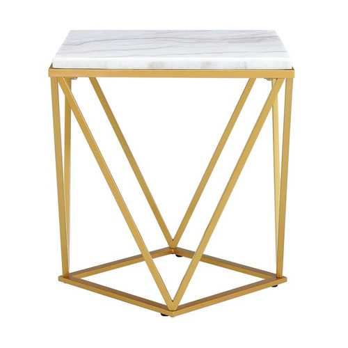 Picket House Conner White End Table