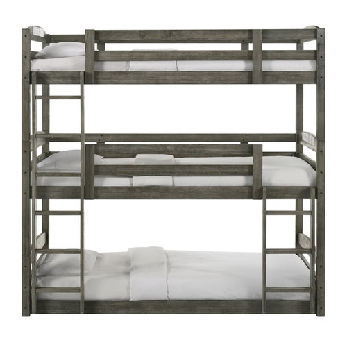 Picket House Wyatt Grey Triple Twin Bunk