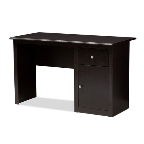 Baxton Studio Belora Dark Brown Wood Rectangle Desk