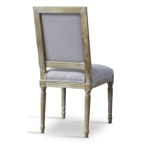 Baxton Studio Clairette Beige Fabric Armless Accent Chair