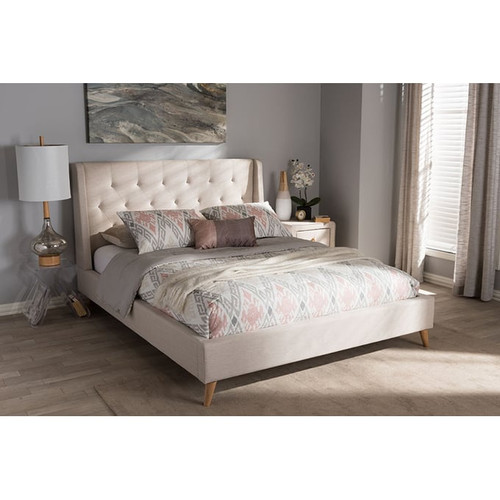 Baxton Studio Adelaide Upholstered Platform Beds